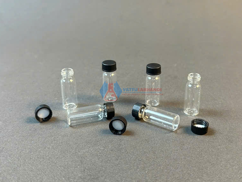 Lọ thủy tinh trắng (Lọ Vial trắng) lưu mẫu, có nắp vặn hãng Onelab