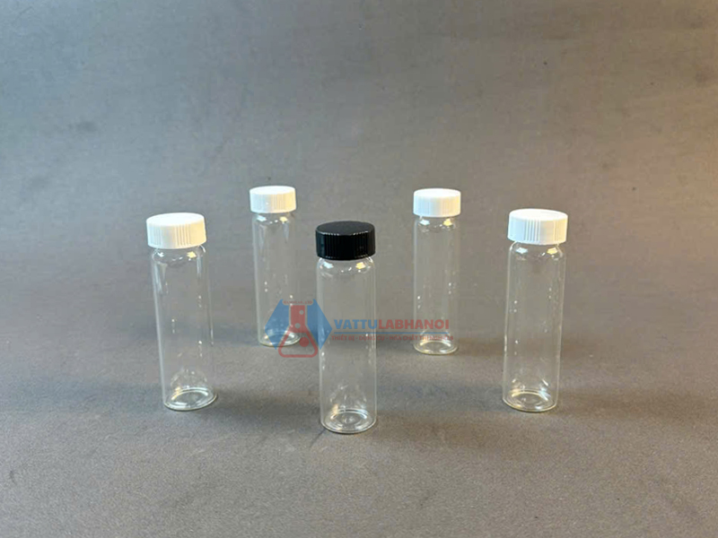 Lọ thủy tinh trắng (Lọ Vial trắng) lưu mẫu, có nắp vặn hãng Onelab
