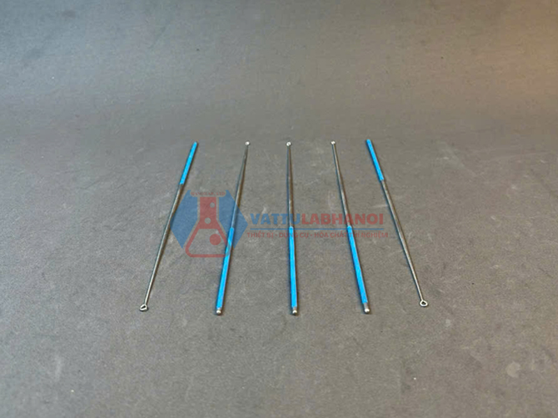 Que cấy vi sinh bằng thép không gỉ chịu nhiệt cán liền đầu tròn 4mm dài 22cm hãng Onelab