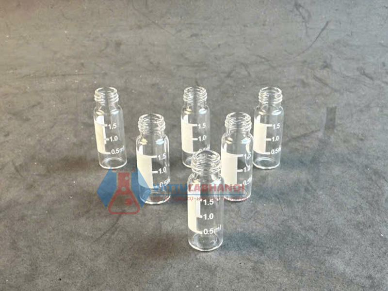 Chai vial trắng 2ml chia vạch không bao gồm nắp