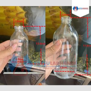 vỏ chai nước biển, chai nuôi cấy mô, chai truyền dịch 250ml, 500ml