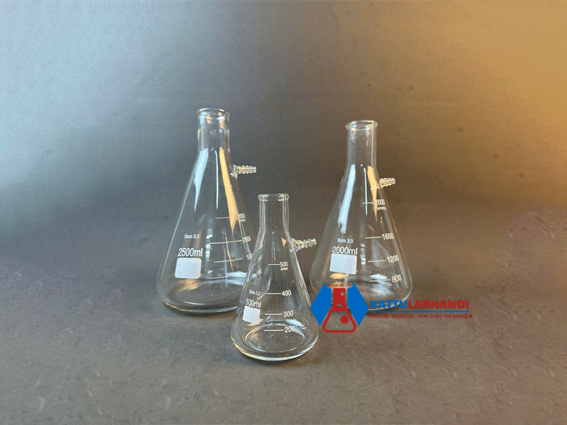 bình tam giác có nhánh hút chân không greenlab chính hãng