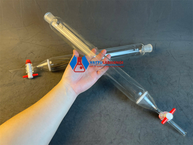 cột sắc ký có lọc xốp cổ nhám 24/29